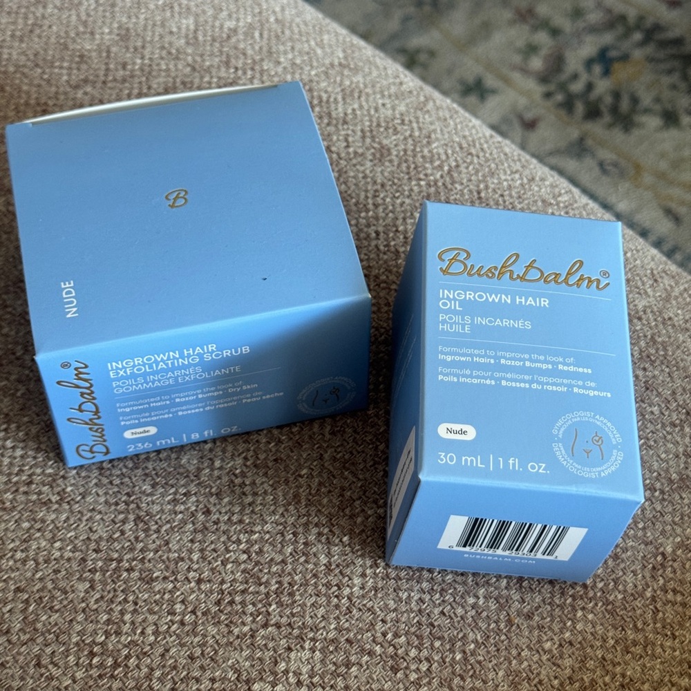 Bushbalm Ingrown Hair Exfoliating Scrub and Oil Set